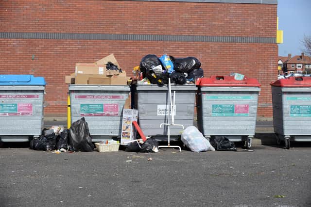 Over flowing rubbish
