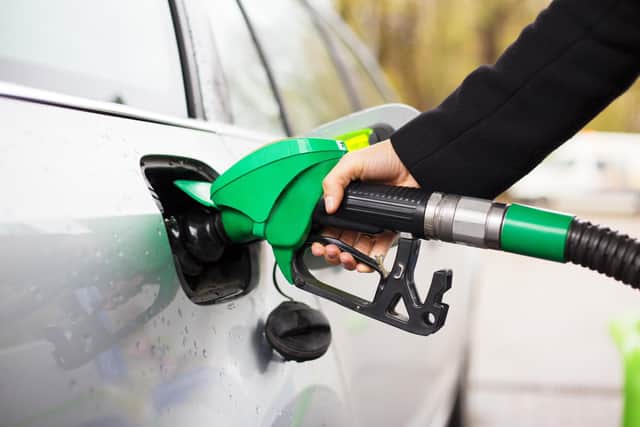 The cost of filling up a typical family car has now topped £100