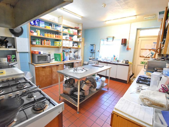 The hotel has a well-equipped catering kitchen