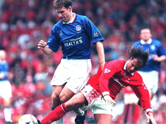 Tom Curtis played 240 times for Chesterfield, including in the club's iconic 1997 FA Cup semi-final match against Middlesborough. After a move to Portsmouth didn't work out, he came back north and played 93 times for Mansfield between 2002 and 2005.