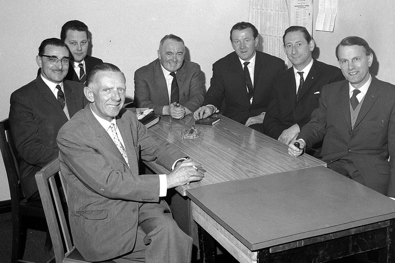 Mansfield Town's board of directors in 1965.