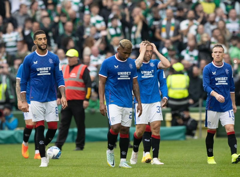 Rangers held a four-point lead over Celtic heading into Van Bronckhorst’s maiden Glasgow derby in February 2022. His side were dismantled 3-0 in a one-sided encounter on a galling afternoon at Parkhead