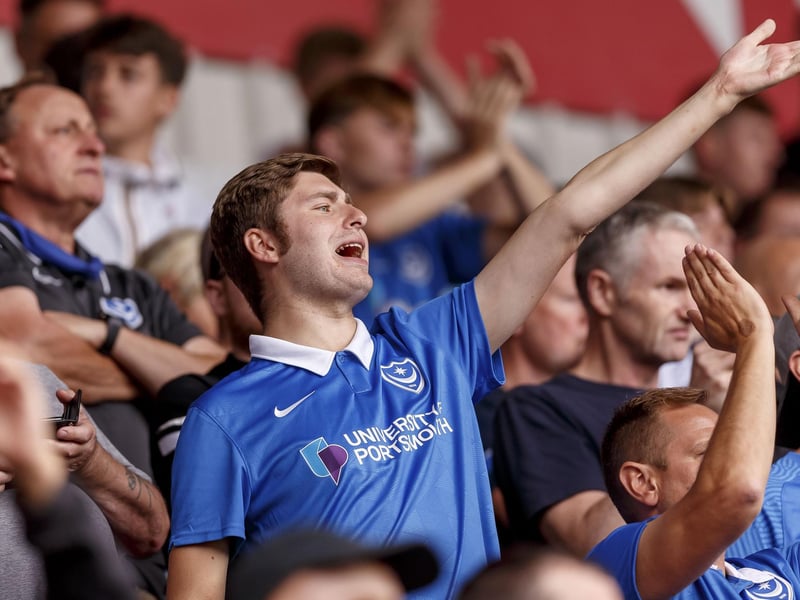 The Blues' supporters were in fine voice at Doncaster Rovers. Picture: Daniel Chesterton/phcimages.com