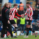 Tommy Doyle of Sheffield United replaces Oliver Norwood: Simon Bellis / Sportimage