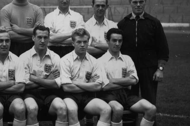 Albert Quixall (centre) played for England and was a Sheffield Wednesday legend. (Photo by Reg Birkett/Keystone/Getty Images)