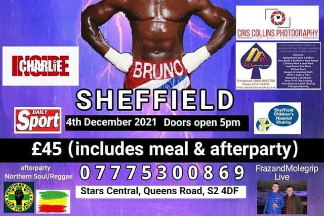 A Sheffield boxing gym will be hosting a not-to-be-missed meet and greet session with British heavyweight boxing hero Frank Bruno in the name of charity.