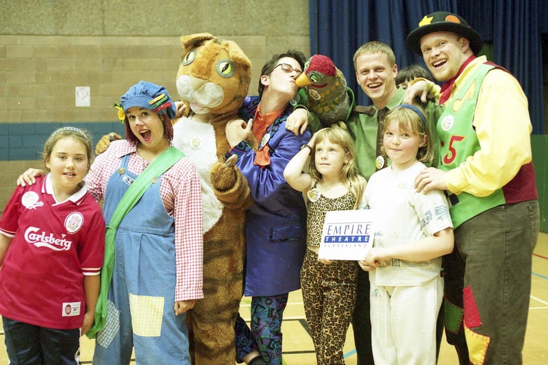 The Playdays cast was pictured at Crowtree Leisure Centre in September 1998. Who can tell us more?