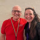 Peter with Lost Chord UK Chief Executive Clare Langan