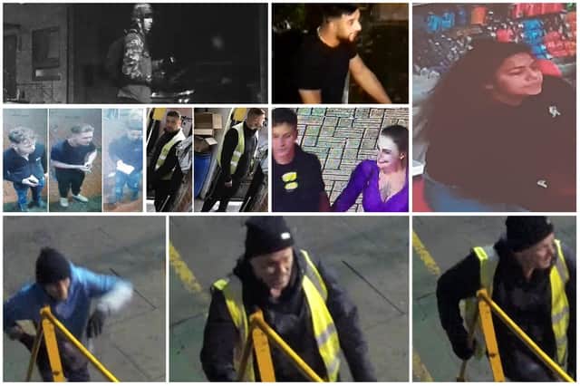 South Yorkshire Police want to trace all of the individuals pictured here