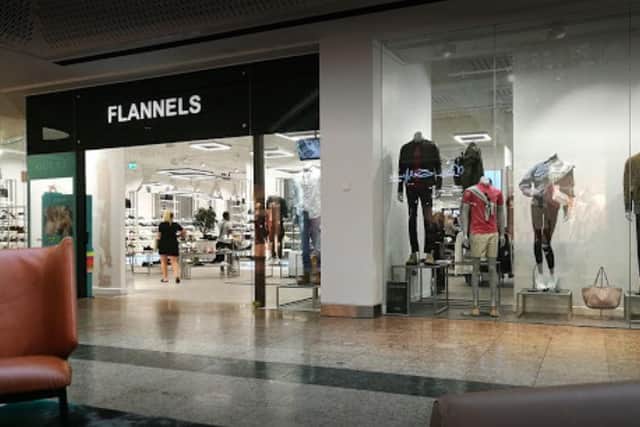 The existing Flannels store at Meadowhall