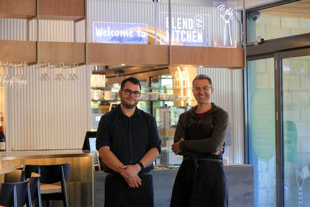 Justin Rowntree, right, and David Edwards at Blend Kitchen on Ecclesall Road. Picture: Chris Etchells
