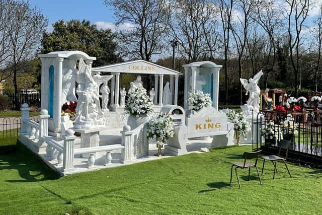 When 37-ton memorial to Willy Collins was unveiled at Shiregreen Cemetery, Sheffield, in March 2022, it attracted worldwide attention