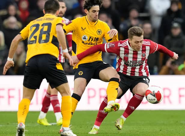 Luke Freeman made his last Sheffield United appearance away at Wolves before joining Millwall on loan after Luton Town's failed move: Andrew Yates / Sportimage