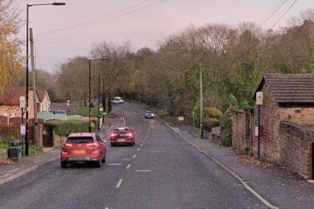 The B6058 Station Road, near School Street, Mosborough, Sheffield, where police issued 341 notices of intended prosecution to motorists who were caught speeding during 2022. That was the ninth highest figure of any road in Sheffield