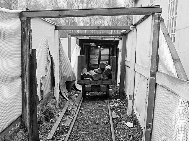 A dilapidated rehabilitation unit, pictured in 1980