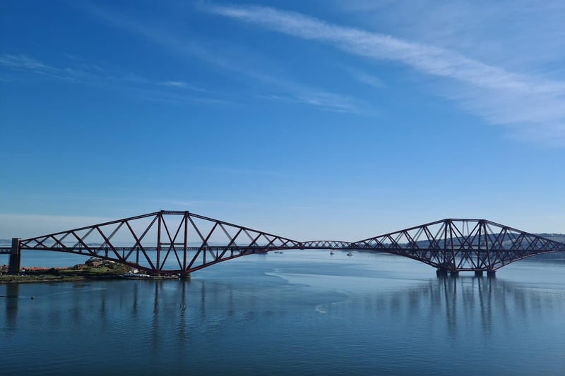 Yvonne Page took this picture while walking across the Forth Road Bridge.