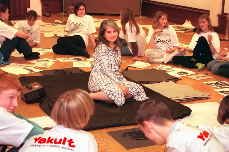 Pupils from various Doncaster schools, worked on and discuss their life drawings at the Royal Academy of Arts workshop at the Doncaster Museum and Art Gallery in Chequer Road back in 1998
