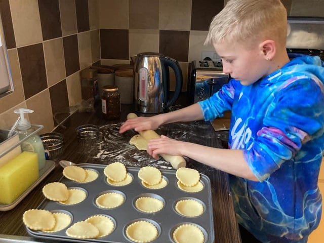 Faye Kristian Wood, said: "Mince pie making!"