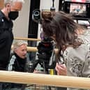 Robert Carlyle pictured at Sheffield's Meadowhall shopping centre during filming for the Disney+ TV spin-off series of The Full Monty (pic: Reece Freeman)