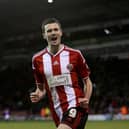 Jamie Murphy in action for Sheffield United: Blades Sports Photography