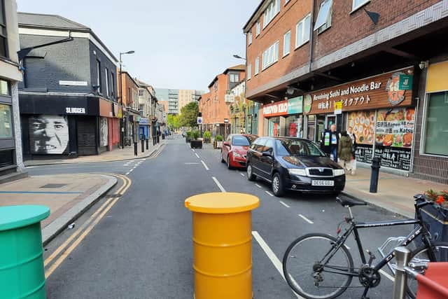 A Sheffield City Council spokeswoman said ‘inconsiderate’ drivers would parking inside the restricted zone on Division Street would receive tickets.
Pic: David Walsh