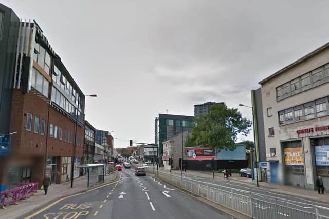 Four of the eight takeaways to be fined were on London Road in Sheffield. This photo is for illustrative purposes only (pic: Google)