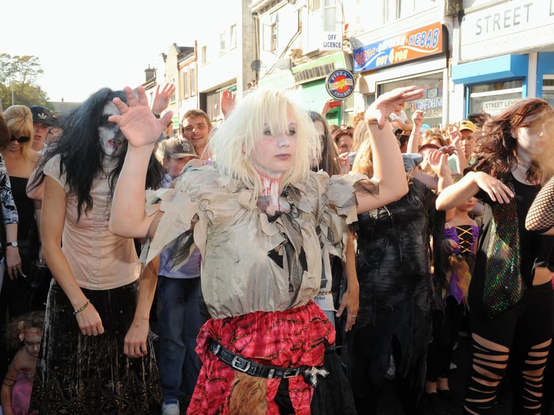 A Thriller dance at Love Albert Road Day in 2009. Picture: Paul Jacobs. (093449-49)
