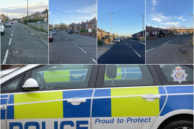 Four of the South Tyneside streets where most crime was reported to Northumbria Police, according to latest figures.