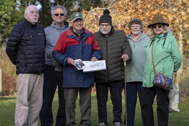 Caroline Dewar, pictured right in 2021 with fellow Friends of Graves Park campaigners who are angry that the council isn't allowing Norton Nursery to be turned back into parkland. Also pictured left to right are Ken Beaumont ,Tony Spillane, Ernest Brewin, David Hartlebury and Barbara Greatorex
