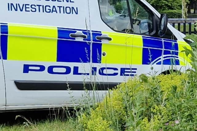  File picture shows police at a crime scene. Photo: David Kessen