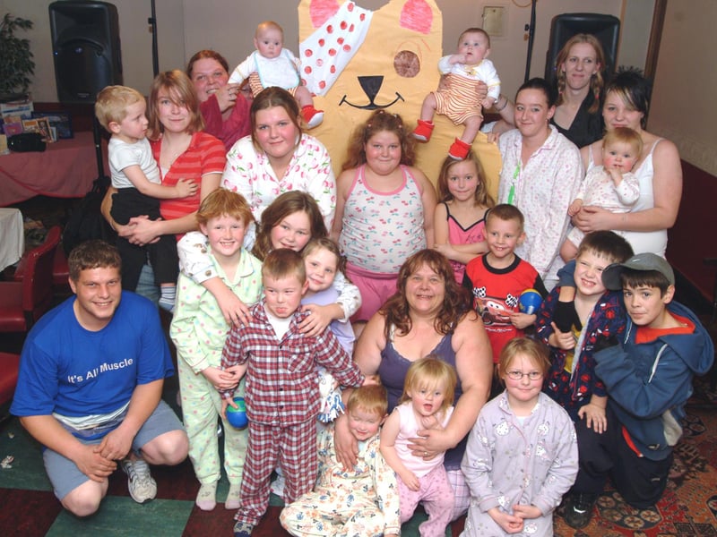 New Houghton residents gathered at the Stanton Arms for a pyjama party to raise funds for Children In Need.