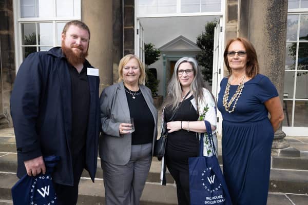 Paul Harrison and Karen Layton of Sheffield Distilleries (left) with WWPT’s Chair Dame Julie Kenny a