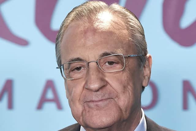 Real Madrid president Florentino Perez wants to relaunch the European Super League project: Carlos Alvarez/Getty Images
