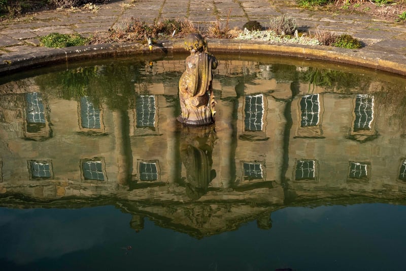 Howick Hall reflected in a pond. Picture: Jane Coltman