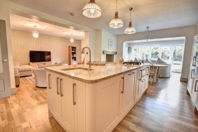 The property boasts an impressive open plan kitchen-living space