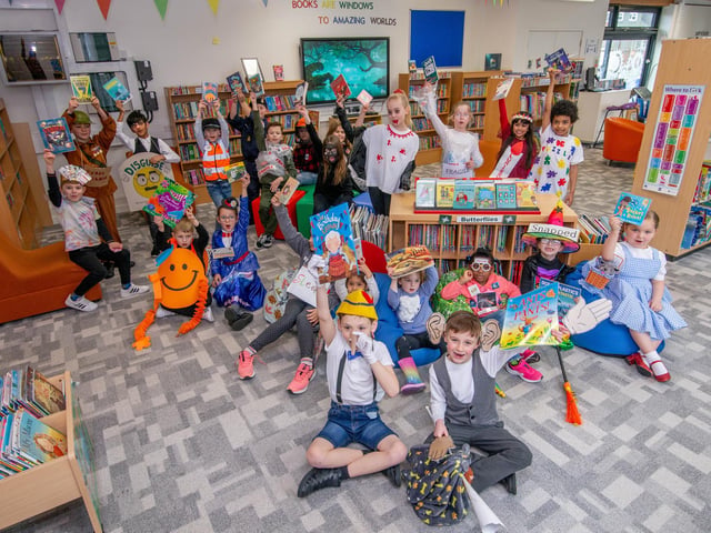 Pupils dressed up as their favourite word of their favourite book at Kings Academy Northern Parade, Portsmouth. Picture: Habibur Rahman.