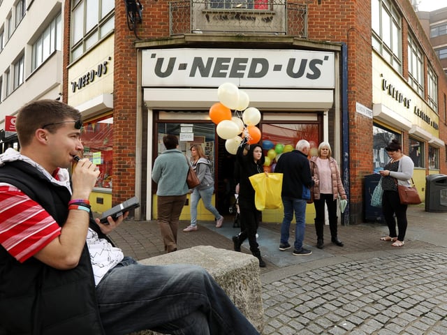 U Need Us, Arundel Street, on its last day of trading in March 2019