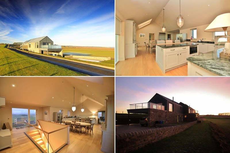 Located on the edge of Crail on the FIfe coast, the Golf Lodge is a spectacular and unique holiday house offering luxurious accomodation for up to 11 people. With plenty of outdoor space and panoramic sea views, it's available from £1,950 a week at www.fifecottages.co.uk.