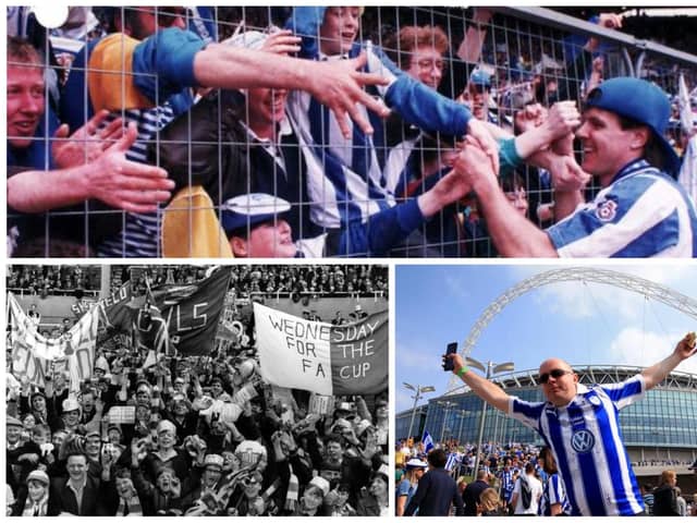 We've put together a gallery of 22 pictures of The Owls fans at the club's big days at Wembley