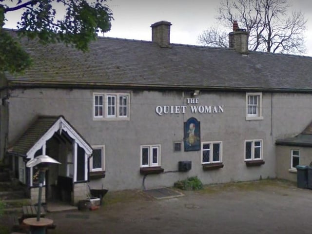 The Quiet Woman, in the village of Earl Sterndale, is said to be a reference to the tale of Chattering Charteris, a woman from the 12th century who - as an unsympathetic legend has it - had her head cut off by her publican husband for being a 'nag'. The motto on the pub sign reads 'Soft words turnety away wrath'. There are alternative, less gruesome versions of the tale.