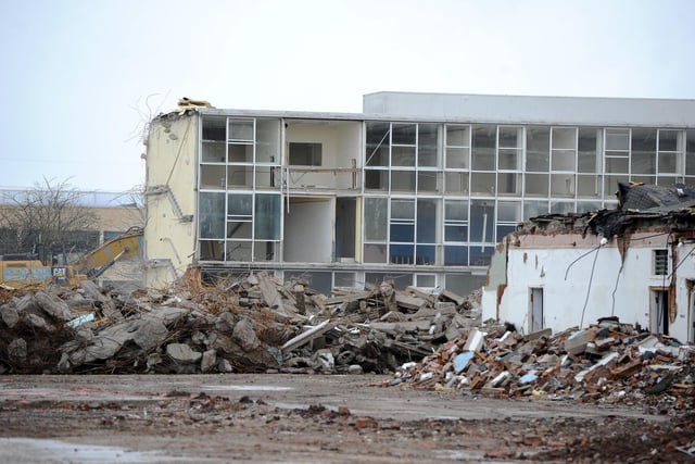 With the new building having opened to students in January 2020 the former building demolition started late last year.
Picture: Michael Gillen