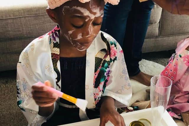 Children’s pamper party.