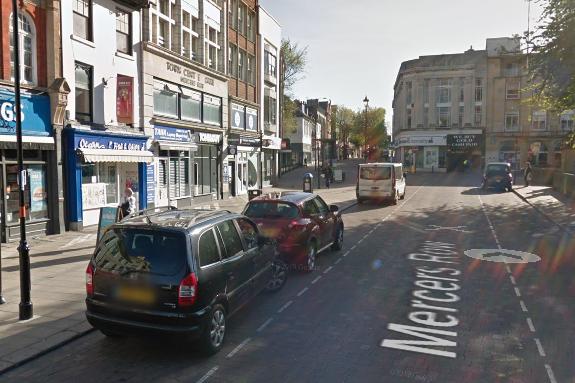 There was 1 report of shoplifting in the Mercer's Row area in September 2020.