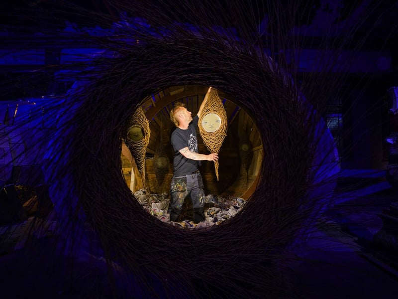 My Dog Sighs' new 'Inside' exhibition in Southsea. Picture: Andrew Matthews/PA Wire