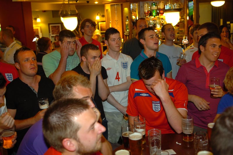 The last 16 game at the 2010 World Cup and these fans in Hartlepool are feeling every bit of emotion.