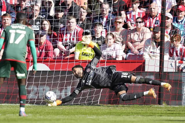 Wes Foderingham  has excelled since becoming Sheffield United's first choice goalkeeper: Andrew Yates / Sportimage
