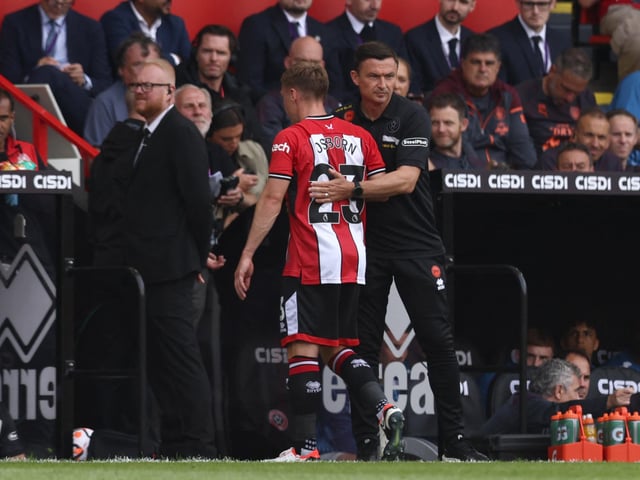 On whether there may be a return to at least the bench on Saturday for soe who have been missing: I'd like to think so, George [Baldock]maybe not, [Osborn] yeah.. We are low on numbers so even if there is a chance for the bench for the last 15 minutes and it is not going to harm them we will be using them."