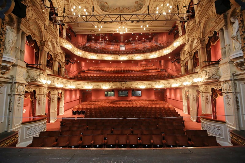 A stunning view of the beautifully designed theatre from the stage.
