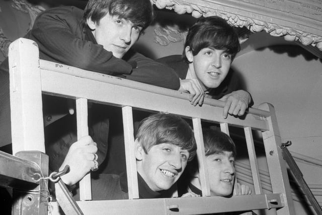 The Beatles at the Empire in November 1963.