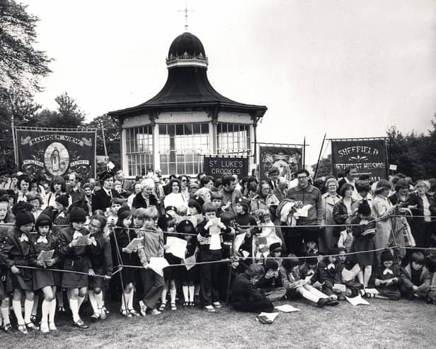 The Weston Park Whit Sing in 1980